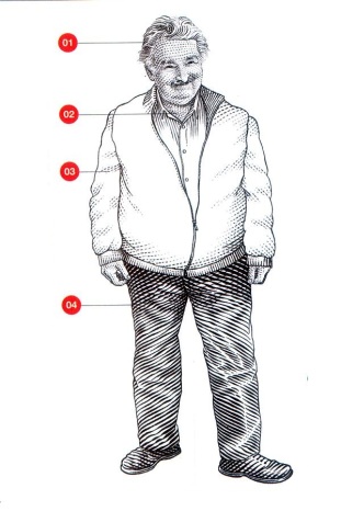 José Mujica, el elegante, según el ilustrador de la revista internacional sobre política, cultura y tendencias Monocle